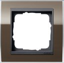 Gira Event Clear 0211768 Рамка 1-постовая (коричневый/антрацит)