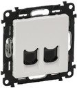 Legrand Valena Life 753139 Розетка телефонная (RJ11, под рамку, скрытая установка, белая)
