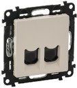 Legrand Valena Life 753239 Розетка телефонная (RJ11, под рамку, скрытая установка, слоновая кость)