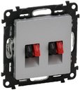 Legrand Valena Life 753678 Розетка аудио (2xAudio, под рамку, скрытая установка, алюминий)