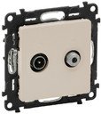 Legrand Valena Life 753562 Розетка телевизионная (TV+SAT, под рамку, скрытая установка, слоновая кость)