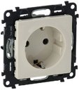 Legrand Valena Life 753521 Розетка с заземляющим контактом (16 А, под рамку, скрытая установка, безвинтовые зажимы, слоновая кость)