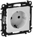 Legrand Valena Life 753424 Розетка с заземляющим контактом (16 А, под рамку, шторки, скрытая установка, винтовые зажимы, белая)