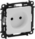 Legrand Valena Life 753416 Розетка (16 А, под рамку, шторки, скрытая установка, безвинтовые зажимы, белая)