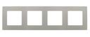 Legrand Etika 672524 Рамка 4-постовая (светлая галька)