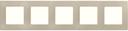 Legrand Etika 672515 Рамка 5-постовая (слоновая кость)