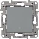 Legrand Etika 672403 Выключатель одноклавишный (10 А, под рамку, подсветка, скрытая установка, алюминий)