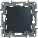 Legrand Etika 672614 Выключатель кнопочный без фиксации (6 А, под рамку, скрытая установка, антрацит)