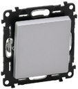 Legrand Valena Life 752611 Выключатель однокнопочный (6 А, под рамку, с/у, алюминий)