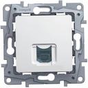 Legrand Etika 672240 Розетка телефонная (RJ11, под рамку, скрытая установка, белая)