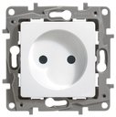 Legrand Etika 672234 Розетка (16 А, под рамку, шторки, скрытая установка, белая)