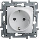 Legrand Etika 672222 Розетка с заземляющим контактом (16 А, под рамку, шторки, скрытая установка, белая)