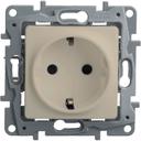 Legrand Etika 672322 Розетка с заземляющим контактом (16 А, под рамку, шторки, скрытая установка, слоновая кость)