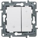 Legrand Etika 672218 Светорегулятор кнопочный (400 Вт, под рамку, скрытая установка, белый)