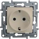 Legrand Etika 672325 Розетка с заземляющим контактом (16 А, под рамку, шторки, скрытая установка, слоновая кость)