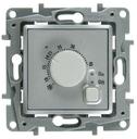 Legrand Etika 672430 Термостат для теплых полов +7…+40°С (16 А, 230 В, выносной термодатчик, под рамку, скрытая установка, алюминий)