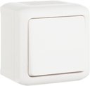 Legrand Quteo 782304 Переключатель одноклавишный (10 А, с возм. подсветки, в сборе, открытая установка, IP44, белый)