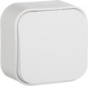 Legrand Quteo 782204 Переключатель одноклавишный (10 А, с возм. подсветки, в сборе, открытая установка, IP20, белый)