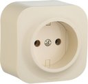 Legrand Quteo 782240 Розетка (16 А, в сборе, открытая установка, слоновая кость)