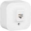 Legrand Quteo 782214 Розетка телефонная (RJ11, в сборе, открытая установка, белая)