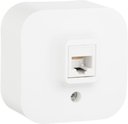 Legrand Quteo 782224 Розетка компьютерная (RJ45, cat.5e, в сборе, открытая установка, белая)