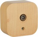 Legrand Quteo 782269 Розетка телевизионная (TV, звезда, в сборе, открытая установка, дерево)