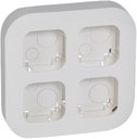 Legrand Quteo 782294 Установочный блок до 4 постов (белый)