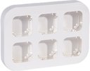 Legrand Quteo 782296 Установочный блок до 6 постов (белый)