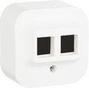 Legrand Quteo 782226 Крышка розетки компьютерной (2xRJ45, белая)