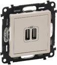 Legrand Valena Life 753512 Розетка USB (2xUSB, под рамку, скрытая установка, слоновая кость)