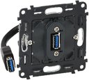 Legrand In'Matic 753082 Розетка USB с подключенным разъемом (USB, механизм, скрытая установка)