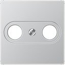 Jung A500 A561PLTVAL Крышка розетки телевизионной (TV+Radio, алюминий)