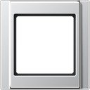 Jung A500 A581AL Рамка 1-постовая (универсальная, алюминий)