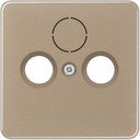 Jung CD500 CD561SATGB Крышка розетки телевизионной (TV+Radio+(SAT), бронзовая)