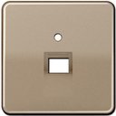 Jung CD500 CD569-1UAGB Крышка розетки телефонной/компьютерной (RJ11/RJ45, бронзовая)