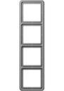 Jung CD500 CD584GR Рамка 4-постовая (универсальная, серая)