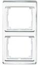 Jung SL500 SL582WW Рамка 2-постовая (вертикальная, белая)