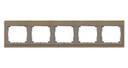 Jung SL500 SL5850GB Рамка 5-постовая (горизонтальная, бронза)