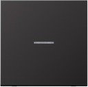 Jung LS metal AL2990KO5D Клавиша одиночная с линзой (dark)