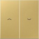 Jung LS metal ME2995PC Клавиша двойная для жалюзи (латунь)