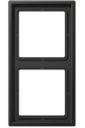 Jung LS metal AL2982AN Рамка 2-постовая (универсальная, антрацит)