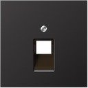 Jung LS metal AL2969-1UAD Крышка розетки телефонной/компьютерной (RJ11/RJ45, dark)
