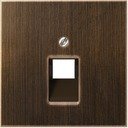 Крышка розетки телефонной/компьютерной LS metal (RJ11/RJ45, античная латунь)