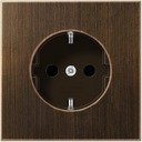 Jung LS metal ME2520KIAT Розетка с заземляющим контактом и шторками (16 А, под рамку, скрытая установка, античная латунь)