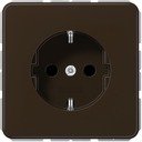 Jung CD500 CD521BR Розетка с заземляющим контактом (16 А, под рамку, винт. клеммы, скрытая установка, коричневая)