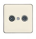 Jung CD500 561TV Крышка розетки телевизионной (TV+Radio, слоновая кость)