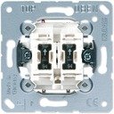 Jung 505KOU5 Выключатель двухклавишный (10 А, индикация, механизм, с/у)