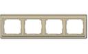 Jung SL500 SL5840GB Рамка 4-постовая (горизонтальная, золотая бронза)