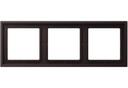 Jung LS Zero LSZAL983BFD Рамка 3-постовая (универсальная, ударопрочная, dark)