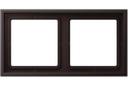 Jung LS Zero LSZAL982BFD Рамка 2-постовая (универсальная, ударопрочная, dark)